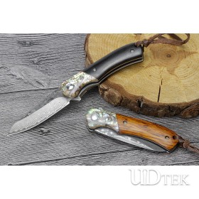 Folding Knife Damascus Steel Knife Outdoor  Collection Knife Yangjiang Knife Hardware Spot  UD22TL005